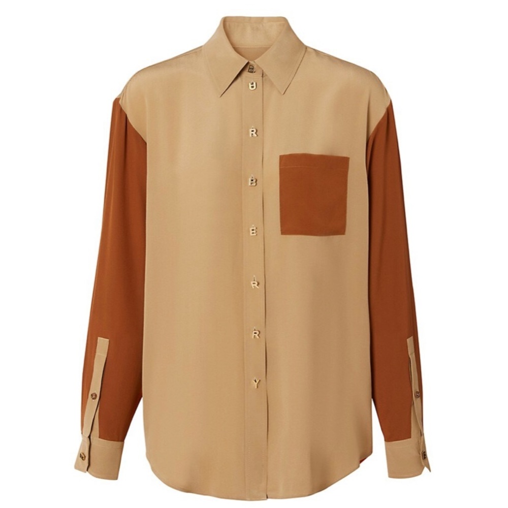 ♥️SOLD♥️Burberry Juliette Mulberry Silk Shirt